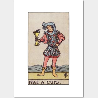 PAGE OF CUPS Posters and Art